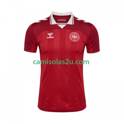 Camisolas de futebol Dinamarca Equipamento Principal 2025 Manga Curta Camisolas de futebol Dinamarca Equipamento Principal 2025 Manga Curta